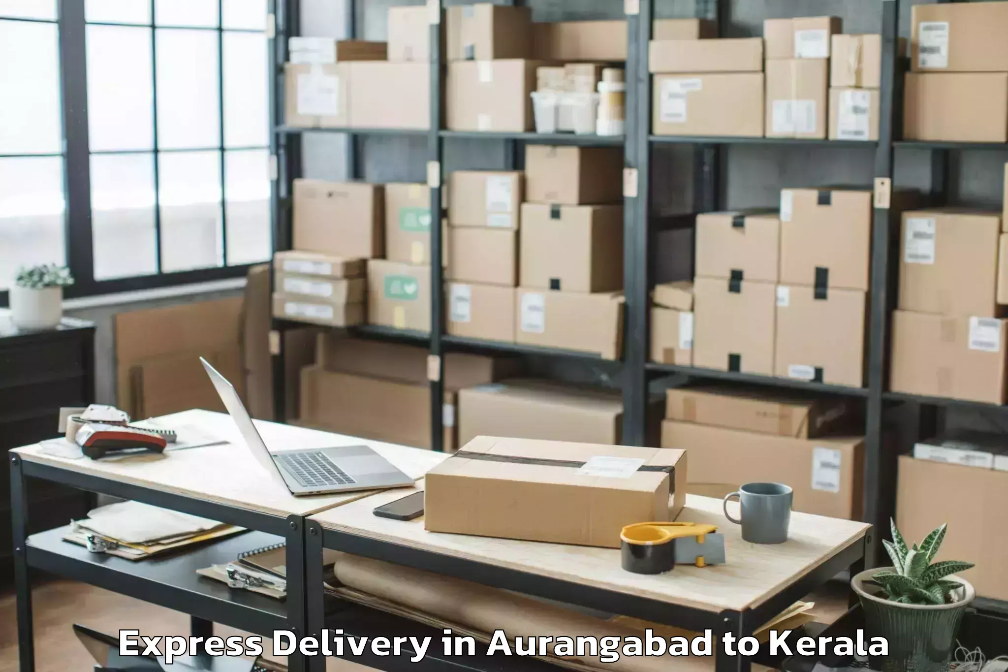 Expert Aurangabad to Mall Of Joy Thrissur Express Delivery